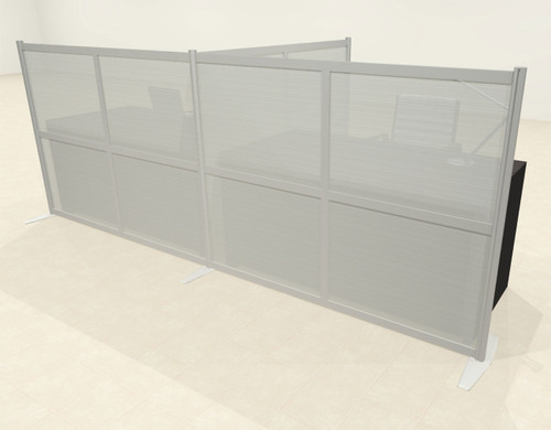 One T Shaped Loft Modern Office Home Aluminum Frame Partition / Divider / Sneeze Guard, #UT-ALU-P56