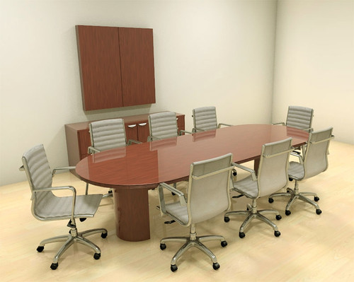 Modern Racetrack 10' Feet Conference Table, #CH-JAD-C5