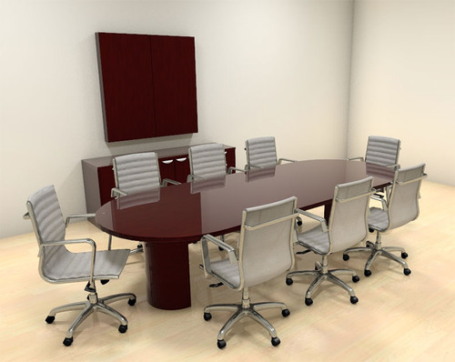 Modern Racetrack 10' Feet Conference Table, #CH-JAD-C6