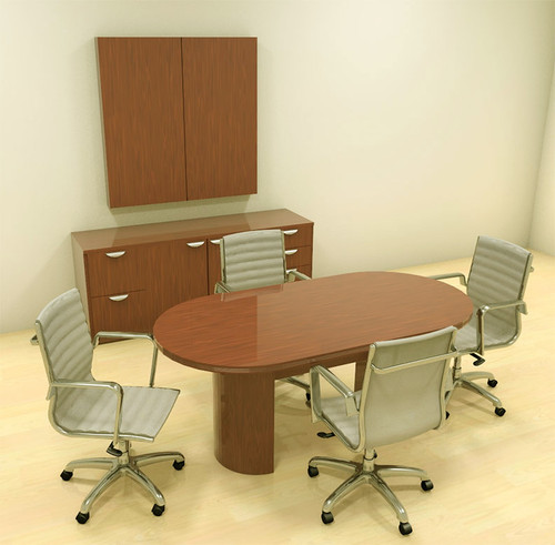 Modern Racetrack 6' Feet Conference Table, #CH-JAD-C1