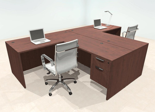 UTMOST Two Person Modern Office Workstation Desk Set, #OT-SUL-SPN54