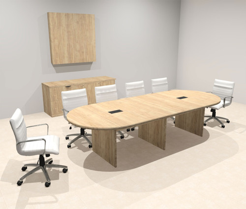 Modern Racetrack 10' Feet Conference Table, #OF-CON-CR3