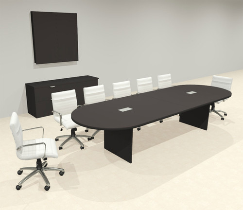 Modern Racetrack 12' Feet Conference Table, #OF-CON-CR15