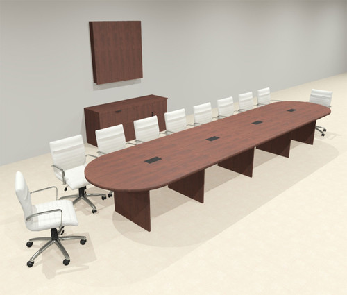 Modern Racetrack 18' Feet Conference Table, #OF-CON-CR37
