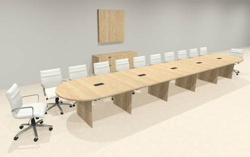 Modern Racetrack 22' Feet Conference Table, #OF-CON-CR51