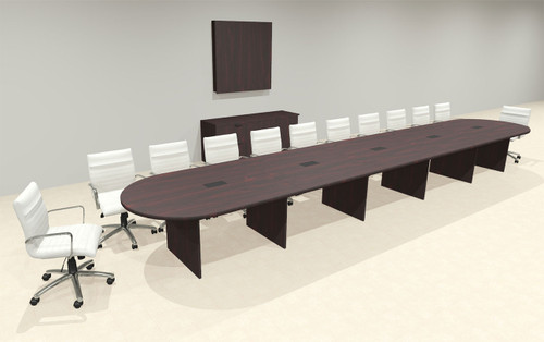 Modern Racetrack 22' Feet Conference Table, #OF-CON-CR54