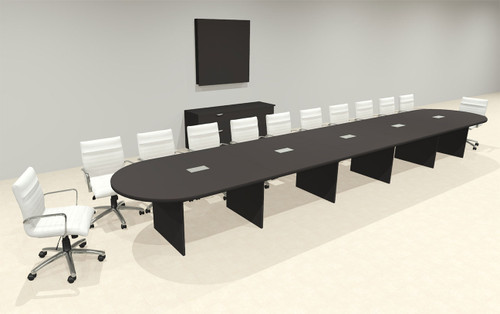 Modern Racetrack 22' Feet Conference Table, #OF-CON-CR55