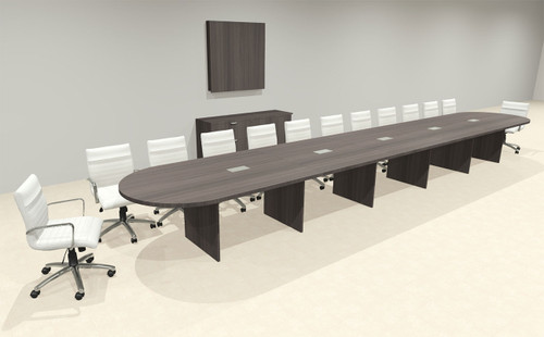 Modern Racetrack 24' Feet Conference Table, #OF-CON-CR64