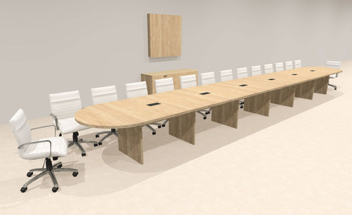 Modern Racetrack 28' Feet Conference Table, #OF-CON-CR75
