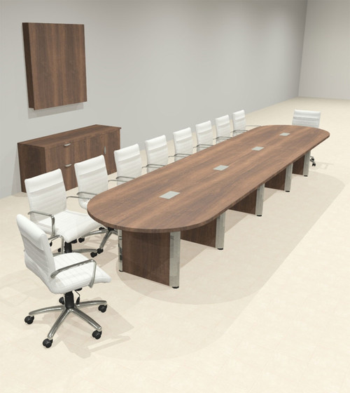 Racetrack Cable Management 18' Feet Conference Table, #OF-CON-CRP36
