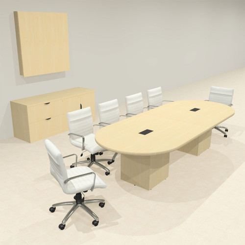 Modern Racetrack 10' Feet Conference Table, #OF-CON-CRQ2