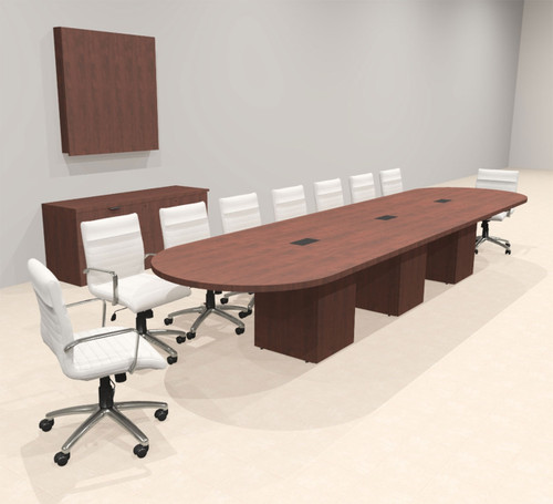 Modern Racetrack 16' Feet Conference Table, #OF-CON-CRQ29