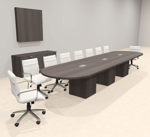 Modern Racetrack 16' Feet Conference Table, #OF-CON-CRQ32