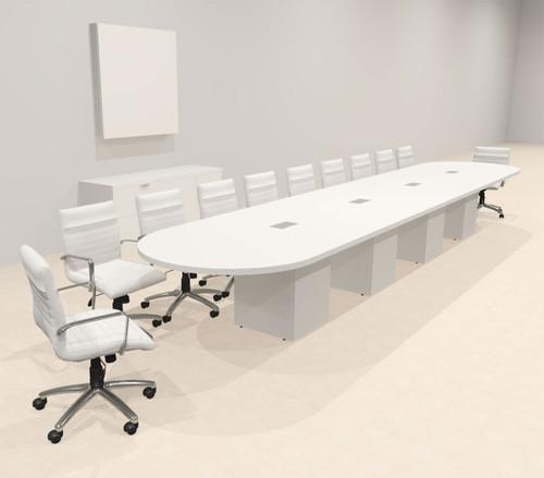 Modern Racetrack 20' Feet Conference Table, #OF-CON-CRQ41