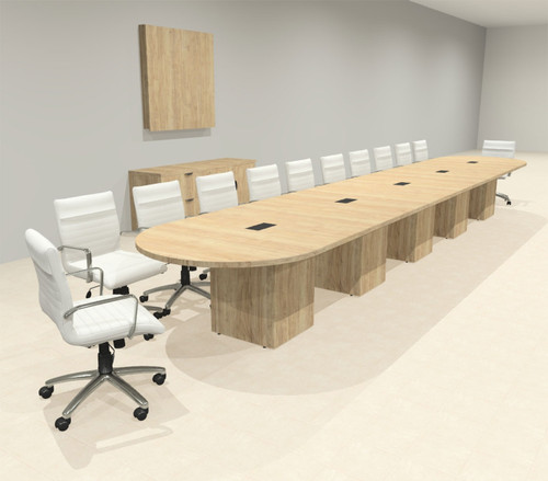 Modern Racetrack 22' Feet Conference Table, #OF-CON-CRQ51
