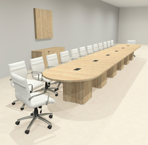 Modern Racetrack 26' Feet Conference Table, #OF-CON-CRQ67
