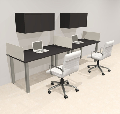 2 Person Modern  Metal Leg Office Workstation Desk Set, #OT-SUL-SPM54