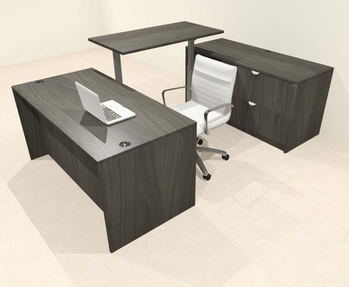 4pcs U Shaped 60"w X 102"d Modern Executive Office Desk, #OT-SUS-UH10