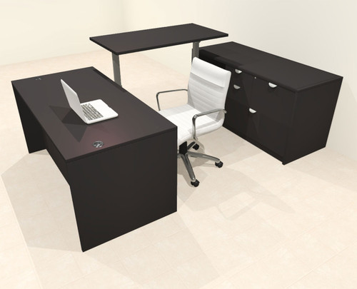 4pcs U Shaped 60"w X 102"d Modern Executive Office Desk, #OT-SUS-UH14