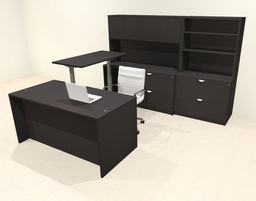 7pcs U Shaped 60"w X 102"d Modern Executive Office Desk, #OT-SUS-UH39