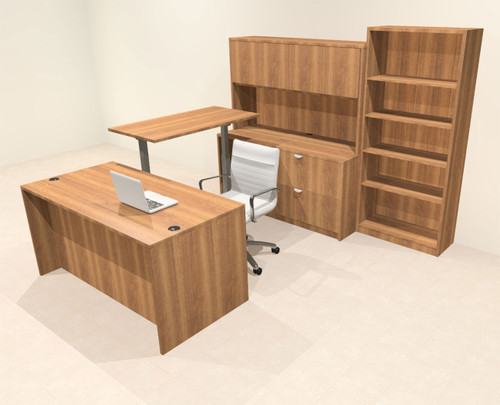 6pcs U Shaped 60"w X 102"d Modern Executive Office Desk, #OT-SUS-UH66