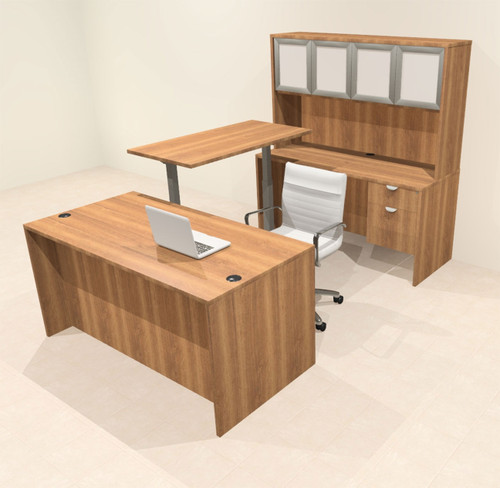 5pcs U Shaped 60"w X 102"d Modern Executive Office Desk, #OT-SUS-UH76