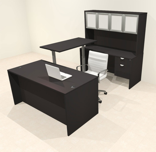 5pcs U Shaped 60"w X 102"d Modern Executive Office Desk, #OT-SUS-UH78