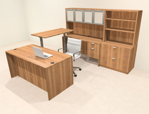 7pcs U Shaped 60"w X 102"d Modern Executive Office Desk, #OT-SUS-UH91