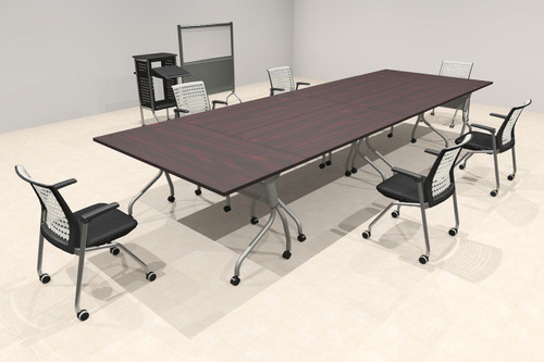 6pcs RETANGULAR Shape 15' Feet Nesting Training / Conference Table, #OT-SUL-T23-B