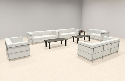 5pcs 13 Person Modern Office LeatherSoft LOVE + SOFA Set, #UF-REG-LSF4-A