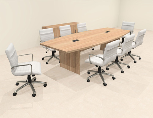 Modern Boat Shaped 10' Feet Conference Table, #OF-CON-C155