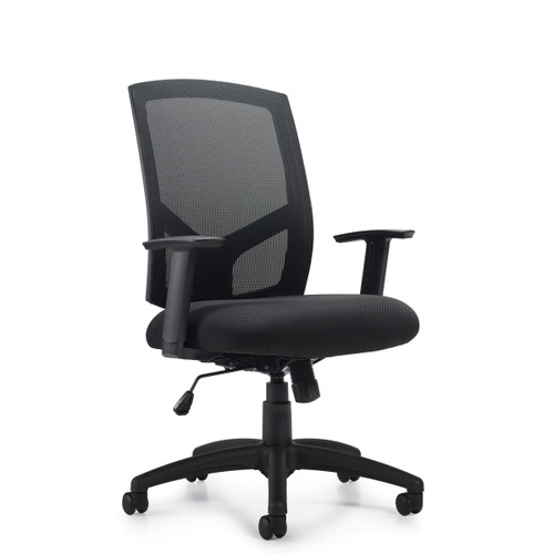 Hi Mesh Back Black Mesh Cushion Office Chair, #OT-012