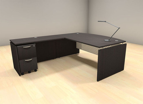 3pc L Shape Modern Contemporary Executive Office Desk Set, #AL-SED-L5