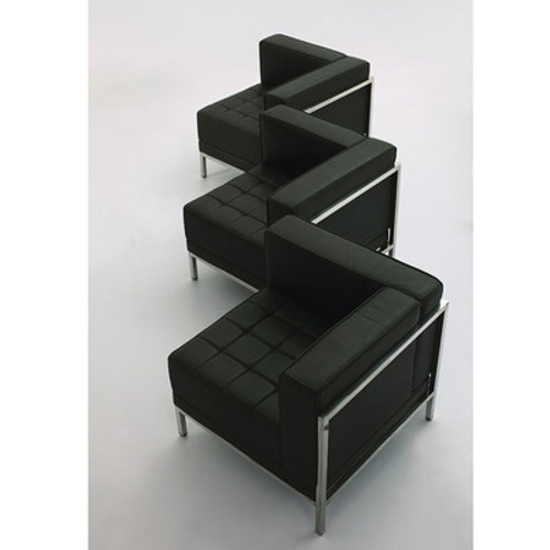 3pc Modern Leather Office Reception Sofa Set, FF-0433-12-S16