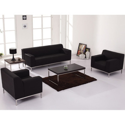 3pc Modern Leather Office Reception Sofa Set, FF-0444-12-S1