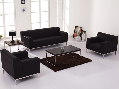 3pc Modern Leather Office Reception Sofa Set, FF-0459-12-S1