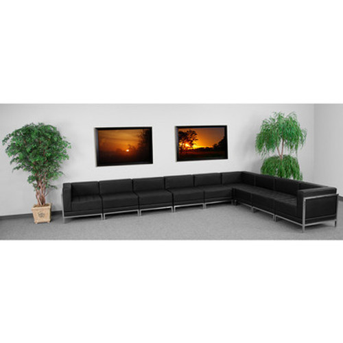 leather office sofa set