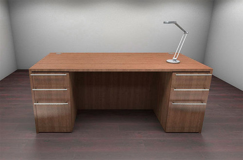 3pc Rectangular Modern Executive Office Desk Set, #CH-VER-D9