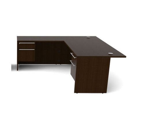 4pc L Shape Modern Executive Office Desk Set, #CH-VER-L7