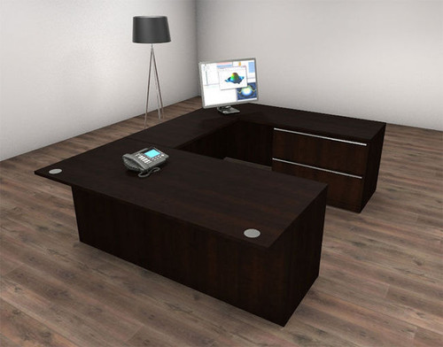 4pc U Shape Modern Executive Office Desk Set, #CH-VER-U24