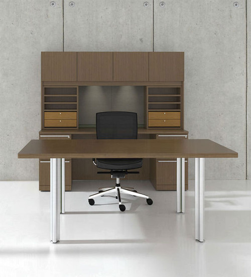 7pc Rectangular Modern Executive Office Desk Set, #CH-VER-D13