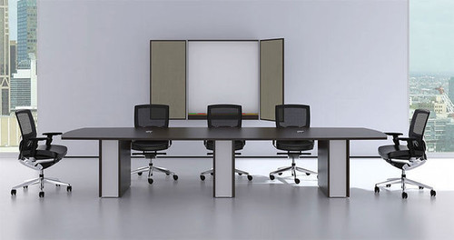 Modern Cotemporary Boat Shape 12' Feet Conference Table, #CH-VER-C4