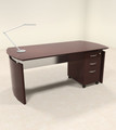 2pc Modern Contemporary Executive Office Desk Set, #RO-NAP-D3