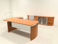 5pc Modern Contemporary L Shape Executive Office Desk Set, #RO-NAP-L7