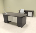 4pc Modern Contemporary Executive Office Desk Set, #MT-STE-D6