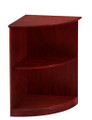 2 Shelf 1/4 Round Bookcase, #MT-MED-CAB4