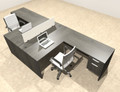 Two Person Modern Divider Office Workstation Desk Set, #OT-SUL-FP58