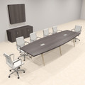 Modern Boat shaped 12' Feet Conference Table, #OF-CON-CW21