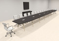 Modern Boat shaped 30' Feet Conference Table, #OF-CON-CW83