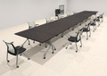 12pcs RETANGULAR Shape 30' Feet Nesting Training / Conference Table, #OT-SUL-T54-C